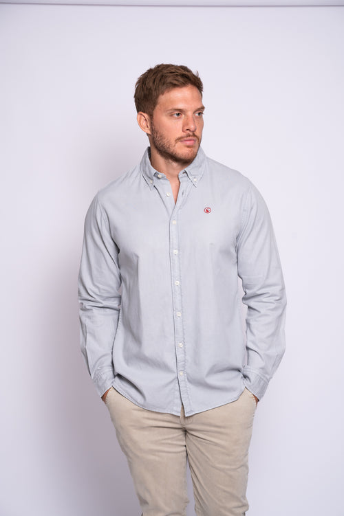 CAMISA EL GANSO GRIS 1050W240214