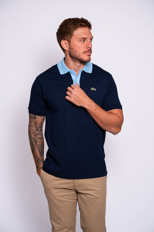 CAMISETA TIPO POLO LACOSTE CONTRAST