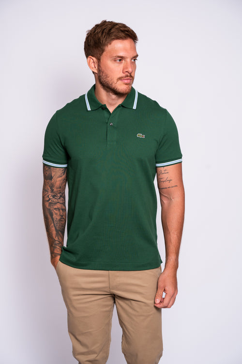 CAMISETA TIPO POLO LACOSTE TRIM