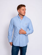 RALPH LAUREN CAMISA MANGA LARGA HOMBRE AZUL
