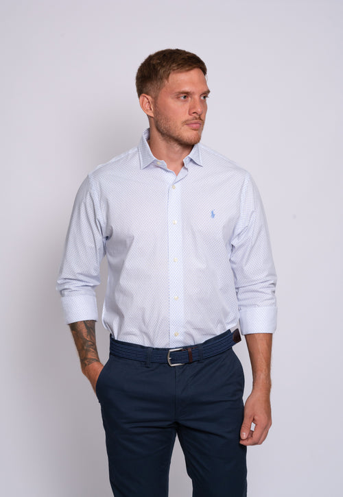 RALPH LAUREN CAMISA MANGA LARGA HOMBRE BLANCO