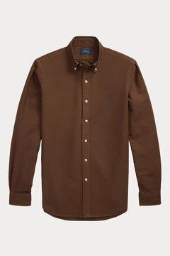 RALPH LAUREN CAMISA MANGA LARGA HOMBRE MARRON