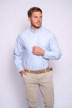 CAMISA EL GANSO CELESTE 1050W240202