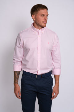 RALPH LAUREN CAMISA MANGA LARGA HOMBRE ROSADO