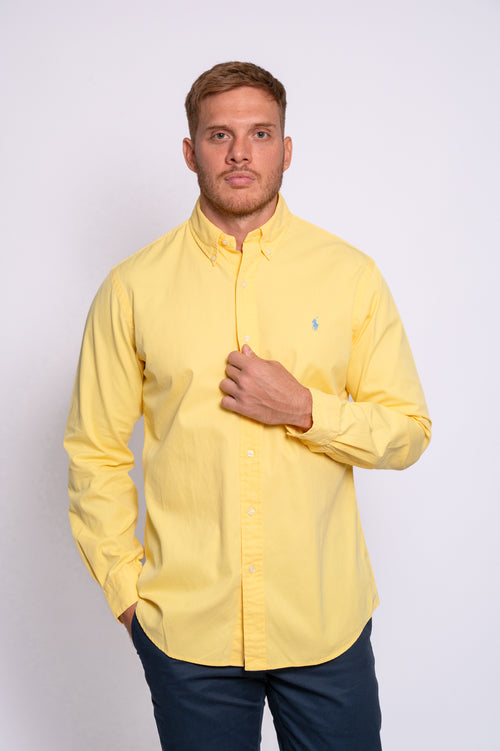 RALPH LAUREN CAMISA MANGA LARGA HOMBRE AMARILLO