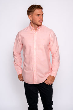 RALPH LAUREN CAMISA MANGA LARGA HOMBRE ROSADO