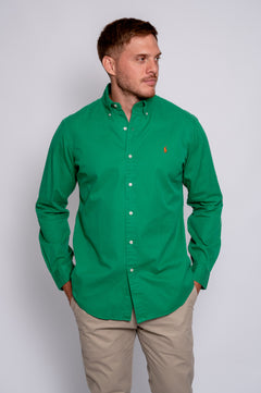 RALPH LAUREN CAMISA MANGA LARGA HOMBRE VERDE