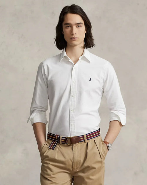 RALPH LAUREN CAMISA MANGA LARGA HOMBRE BLANCO