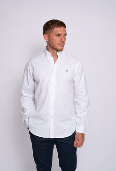 RALPH LAUREN CAMISA MANGA LARGA HOMBRE BLANCO