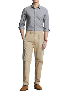 RALPH LAUREN CAMISA MANGA LARGA HOMBRE GRIS