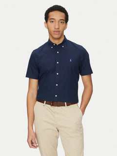 RALPH LAUREN CAMISA MANGA CORTA HOMBRE AZUL