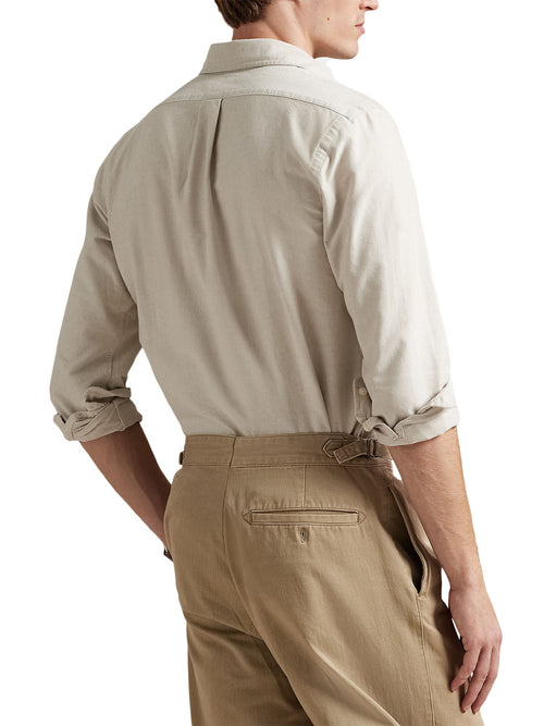 RALPH LAUREN CAMISA MANGA LARGA HOMBRE BEIGE