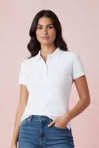 psycho bunny camisas tipo polo fantasia dama blanco wt0100004100