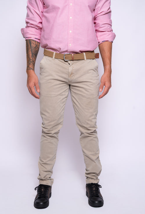 PANTALON EL GANSO BEIGE 1020W240203