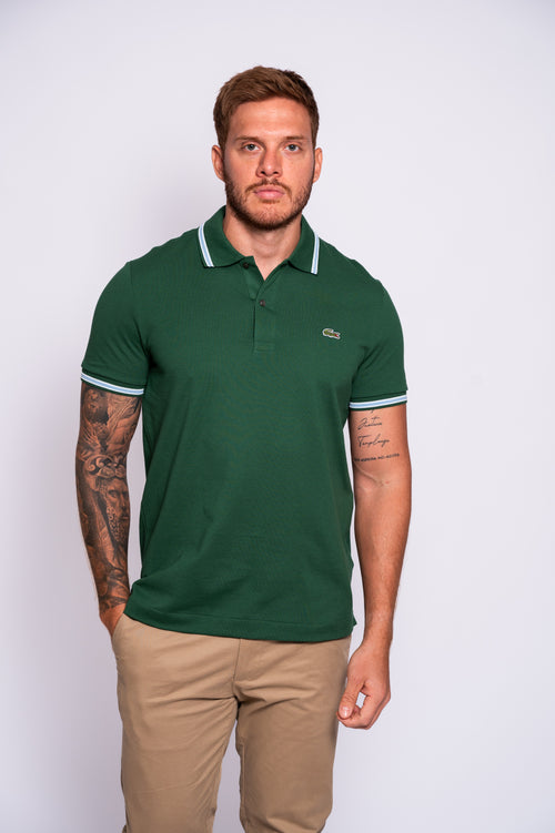CAMISETA TIPO POLO LACOSTE TRIM