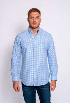 RALPH LAUREN CAMISA MANGA LARGA HOMBRE AZUL