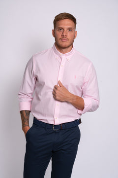 RALPH LAUREN CAMISA MANGA LARGA HOMBRE ROSADO