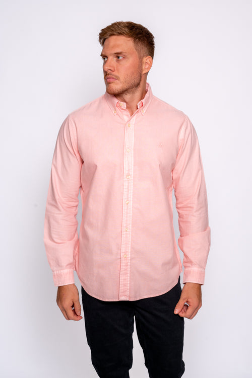 RALPH LAUREN CAMISA MANGA LARGA HOMBRE ROSADO