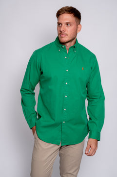 RALPH LAUREN CAMISA MANGA LARGA HOMBRE VERDE