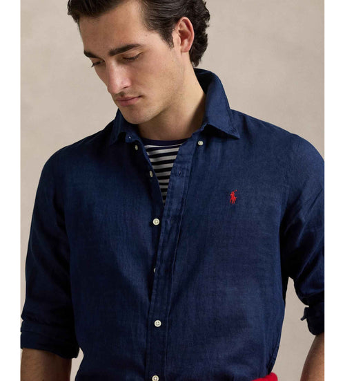 RALPH LAUREN CAMISA MANGA LARGA HOMBRE AZUL