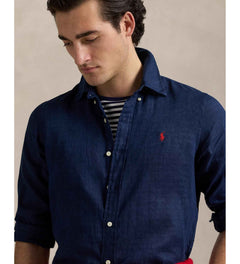 RALPH LAUREN CAMISA MANGA LARGA HOMBRE AZUL
