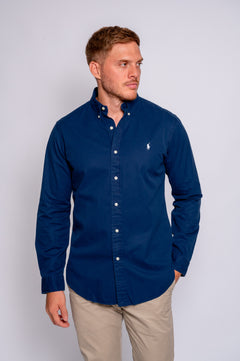 RALPH LAUREN CAMISA MANGA LARGA HOMBRE AZUL