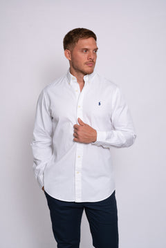 RALPH LAUREN CAMISA MANGA LARGA HOMBRE BLANCO