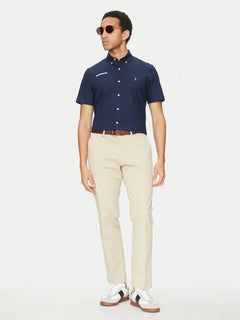RALPH LAUREN CAMISA MANGA CORTA HOMBRE AZUL