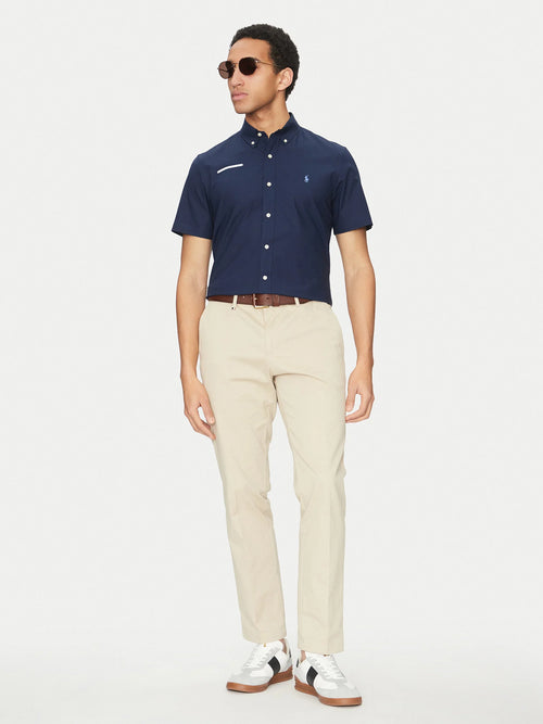 RALPH LAUREN CAMISA MANGA CORTA HOMBRE AZUL