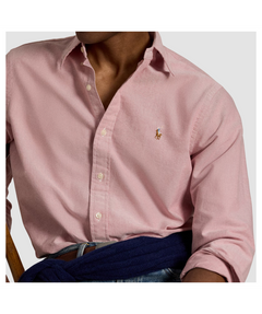 RALPH LAUREN CAMISA MANGA LARGA HOMBRE ROSADO
