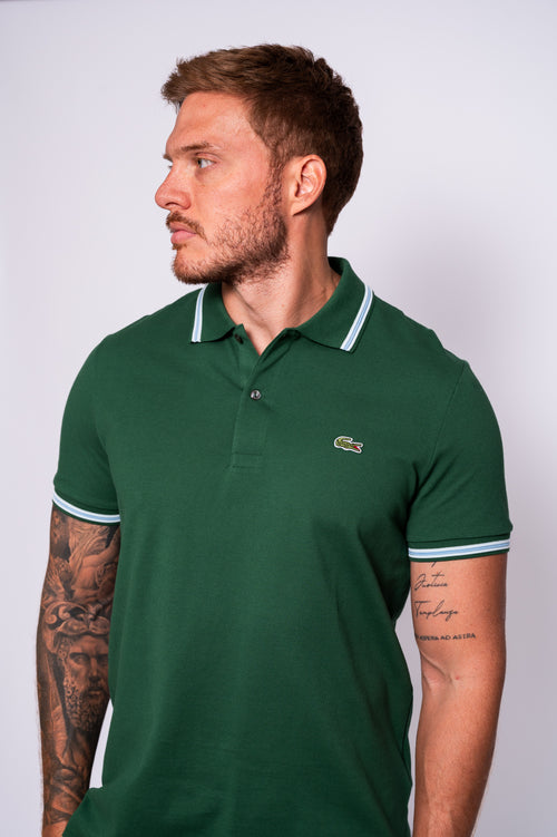 CAMISETA TIPO POLO LACOSTE TRIM