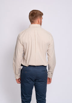 RALPH LAUREN CAMISA MANGA LARGA HOMBRE BEIGE