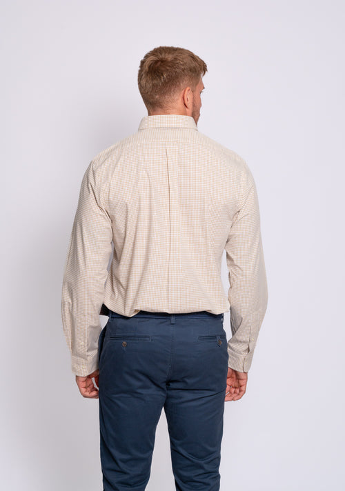 RALPH LAUREN CAMISA MANGA LARGA HOMBRE BEIGE