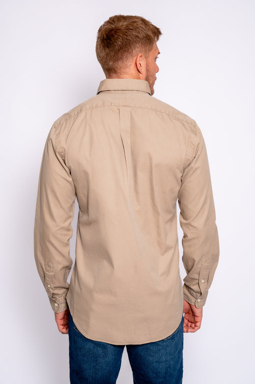 RALPH LAUREN CAMISA MANGA LARGA HOMBRE BEIGE