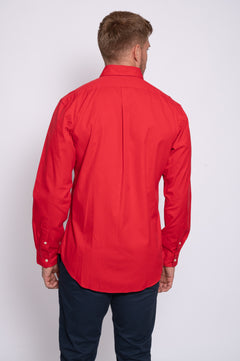 RALPH LAUREN CAMISA MANGA LARGA HOMBRE ROJO