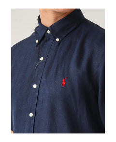 RALPH LAUREN CAMISA MANGA CORTA HOMBRE AZUL