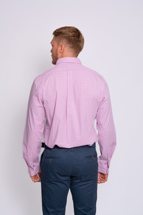 RALPH LAUREN CAMISA MANGA LARGA HOMBRE ROSADO