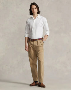 RALPH LAUREN CAMISA MANGA LARGA HOMBRE BLANCO