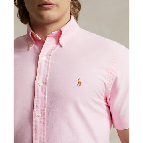 RALPH LAUREN CAMISA MANGA CORTA HOMBRE ROSADO