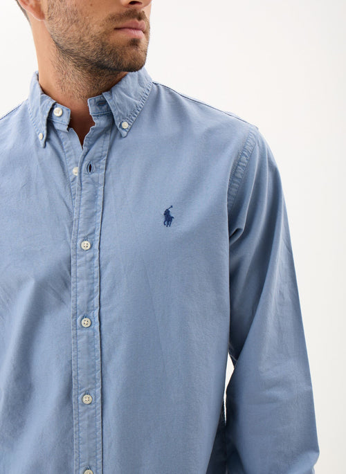 RALPH LAUREN CAMISA MANGA LARGA HOMBRE AZUL