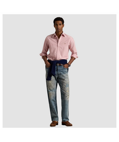 RALPH LAUREN CAMISA MANGA LARGA HOMBRE ROSADO