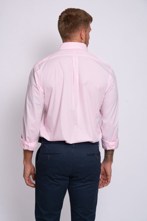 RALPH LAUREN CAMISA MANGA LARGA HOMBRE ROSADO