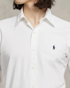RALPH LAUREN CAMISA MANGA LARGA HOMBRE BLANCO