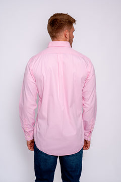 RALPH LAUREN CAMISA MANGA LARGA HOMBRE ROSADO