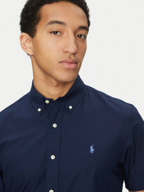 RALPH LAUREN CAMISA MANGA CORTA HOMBRE AZUL