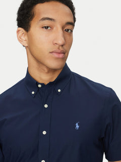 RALPH LAUREN CAMISA MANGA CORTA HOMBRE AZUL
