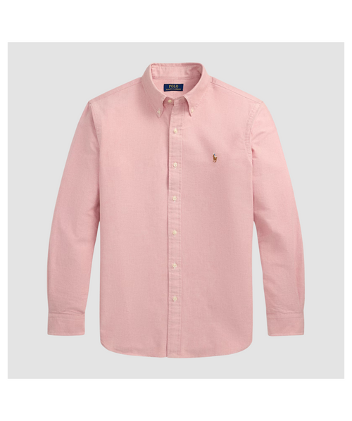 RALPH LAUREN CAMISA MANGA LARGA HOMBRE ROSADO