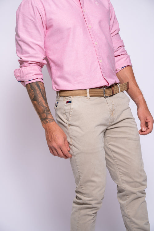 PANTALON EL GANSO BEIGE 1020W240203