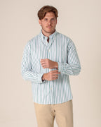 CARVEN CAMISA M/L HOMBRE VERDE CVK04216BGRGE