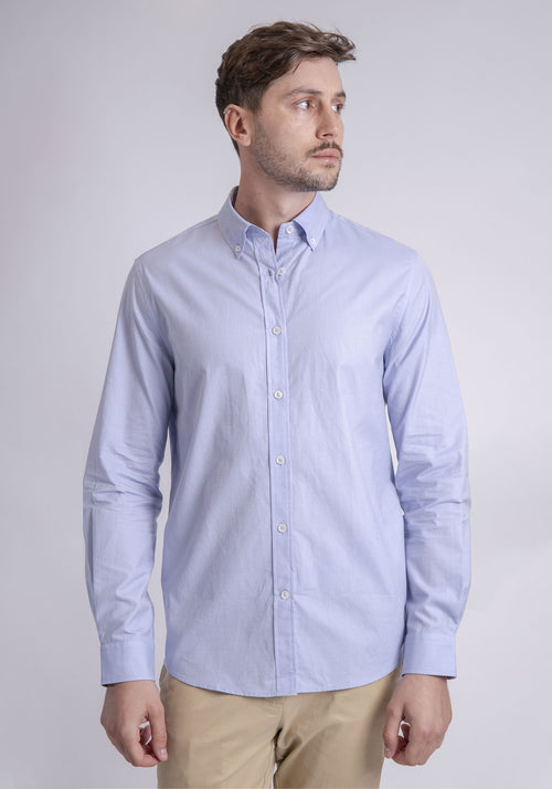 CARVEN CAMISA M/L HOMBRE AZUL CVK01131LTBU